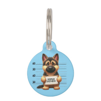 Médaillon Pour Animaux Berger allemand vilain