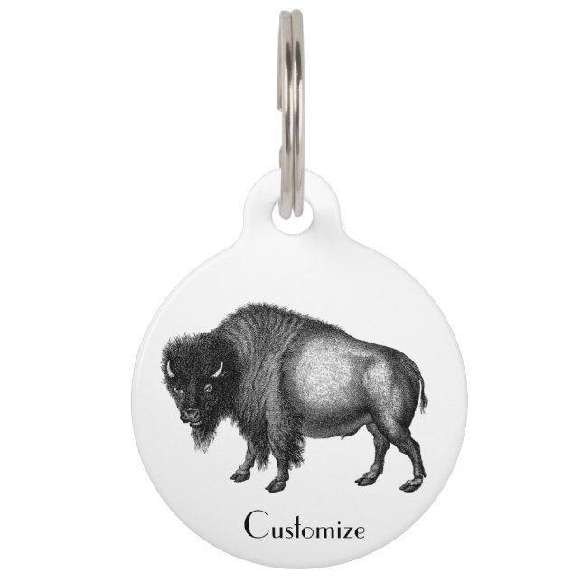Médaillon Pour Animaux Big Bison Buffalo Thunder-Cove  (Devant)