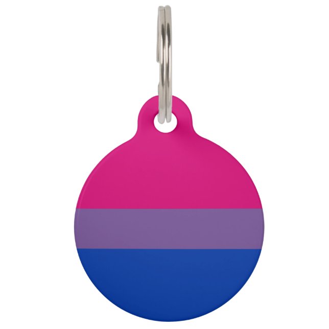 Médaillon Pour Animaux Bisexual pride (Devant)