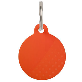 MÉDAILLON POUR ANIMAUX BLANC CRÉER VOTRE PROPRE BALISE ORANGE PET ID