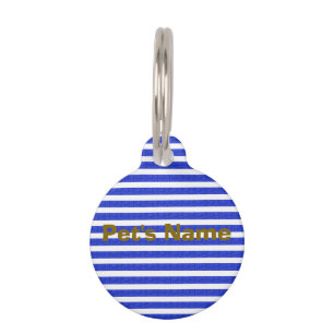 Médaillon Pour Animaux Bleu Chic
