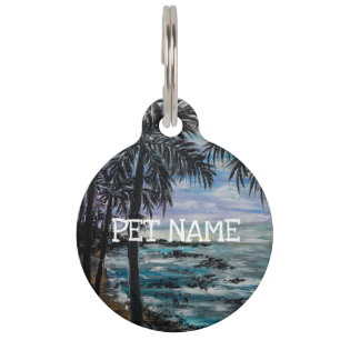 Médaillon Pour Animaux Bliss Tropical Pet ID balise