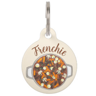Médaillon Pour Animaux Boeuf Bourguignon Burgundy Stew Français