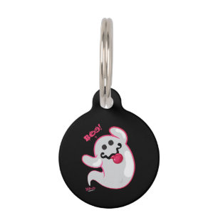 Médaillon Pour Animaux Boo Ghost Bats Spider Halloween Déplaisant