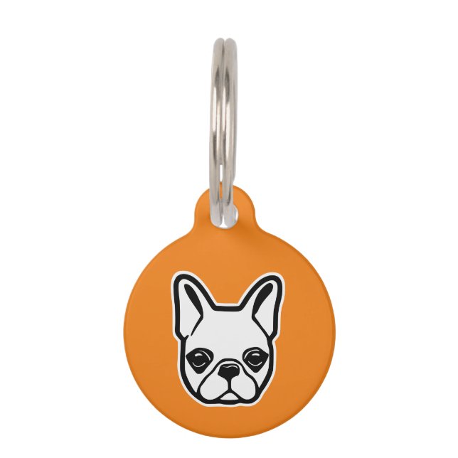 Médaillon Pour Animaux Bouledogue français (Devant)