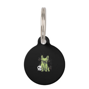 Médaillon Pour Animaux Bouledogue Français Malheureux Avec Cadeau Araigné