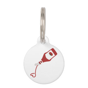 Médaillon Pour Animaux Bouteille Ketchup