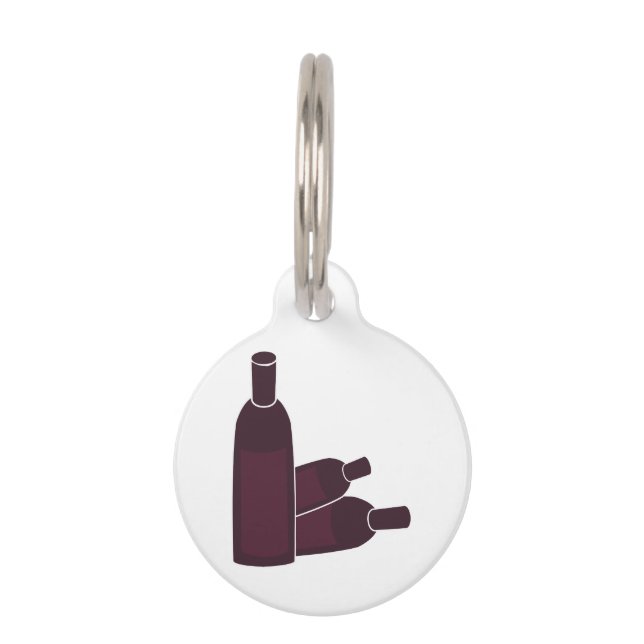 Médaillon Pour Animaux Bouteilles à vin (Devant)