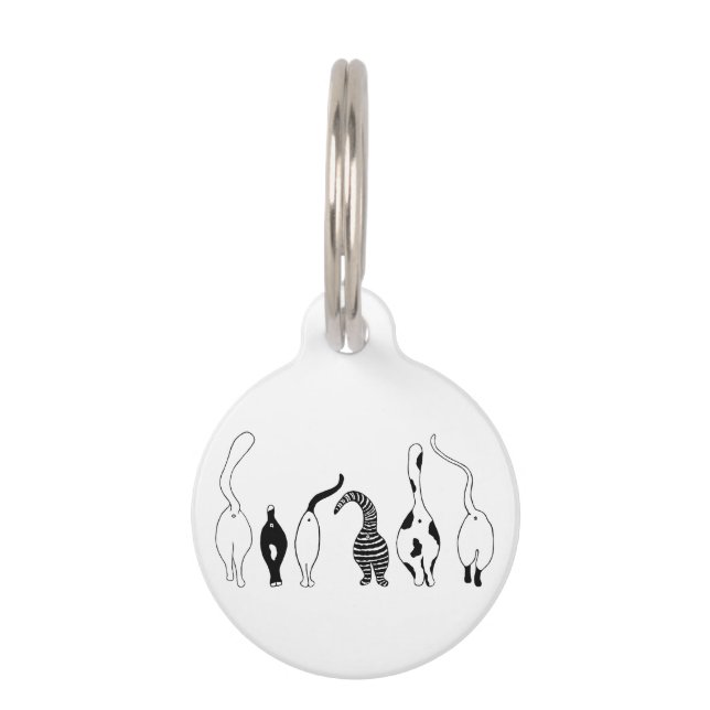 Médaillon Pour Animaux Boutons de chat (Devant)