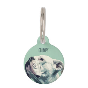 Médaillon Pour Animaux Boxer Blanc
