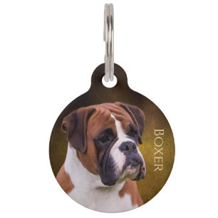 Médaillon Pour Animaux Boxeur