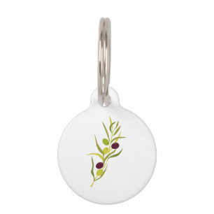 Médaillon Pour Animaux Branche Olive