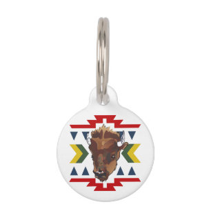 Médaillon Pour Animaux Buffalo amérindien