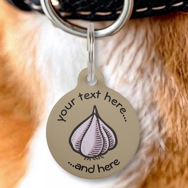 Médaillon Pour Animaux Bulbe d'ail (Créateur téléchargé)