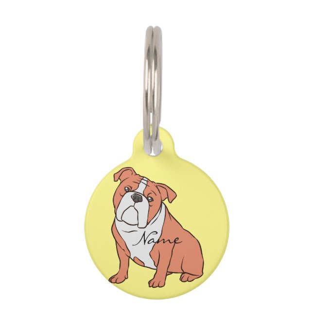 Médaillon Pour Animaux Bulldog Breed Thunder_Cove (Devant)