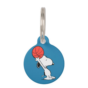 Médaillon Pour Animaux Cacahuètes Panier de basket Snoopy
