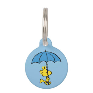 Médaillon Pour Animaux cacahuètes Parapluie bleu Woodstock