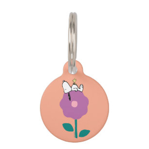 Médaillon Pour Animaux cacahuètes Snoopy & Woodstock Flower Whististle