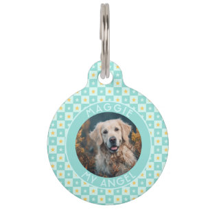 Médaillon Pour Animaux Cadeau carré classique personnalisé pour parents d