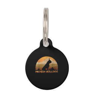 Médaillon Pour Animaux Cadeau Chien Bouledogue Français Blanc