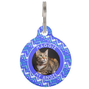 Médaillon Pour Animaux Cadeau Classique pour Amoureux de Chiens Abstrait