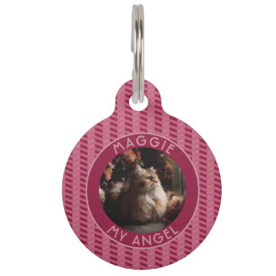 Médaillon Pour Animaux Cadeau coloré pour propriétaire de chat à géométri