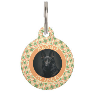 Médaillon Pour Animaux Cadeau d'amour pour animaux mignons Imprimé tribal
