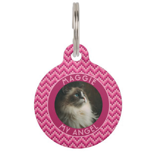 Médaillon Pour Animaux Cadeau de maman de chien magnifique motif chevron