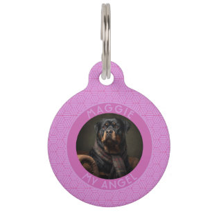 Médaillon Pour Animaux Cadeau de propriétaire de chien audacieux Motif He