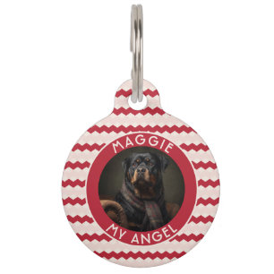 Médaillon Pour Animaux Cadeau élégant à thème animal familier géométrie C