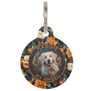 Médaillon Pour Animaux Cadeau Élégant Chat Motif Gardenia Jardin