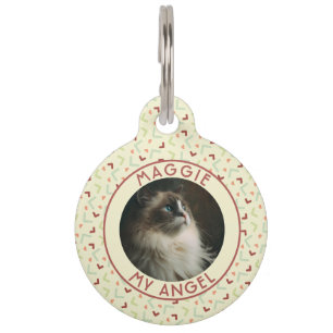 Médaillon Pour Animaux Cadeau élégant personnalisé pour chat Memphis moti
