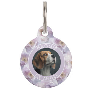 Médaillon Pour Animaux Cadeau élégant pour amateur de chats motif rose
