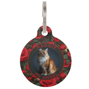 Médaillon Pour Animaux Cadeau personnalisé pour papa de chat Gardenias Fl