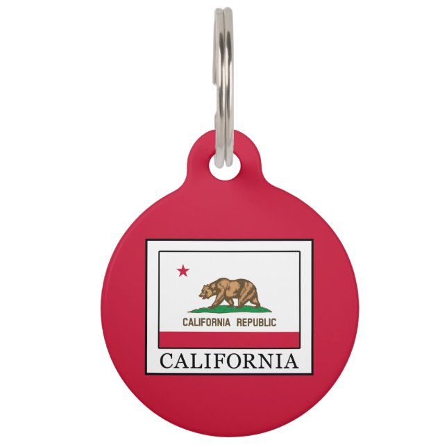 Médaillon Pour Animaux Californie (Devant)