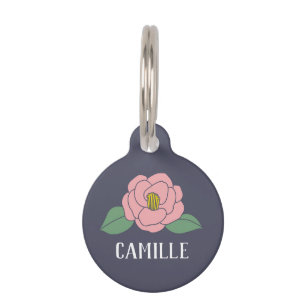 Médaillon Pour Animaux Camellia