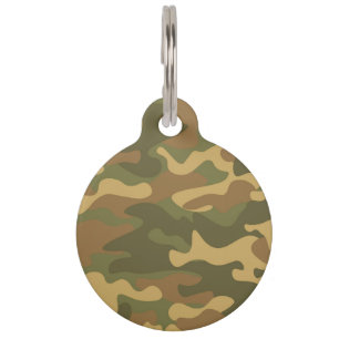 Médaillon Pour Animaux Camo