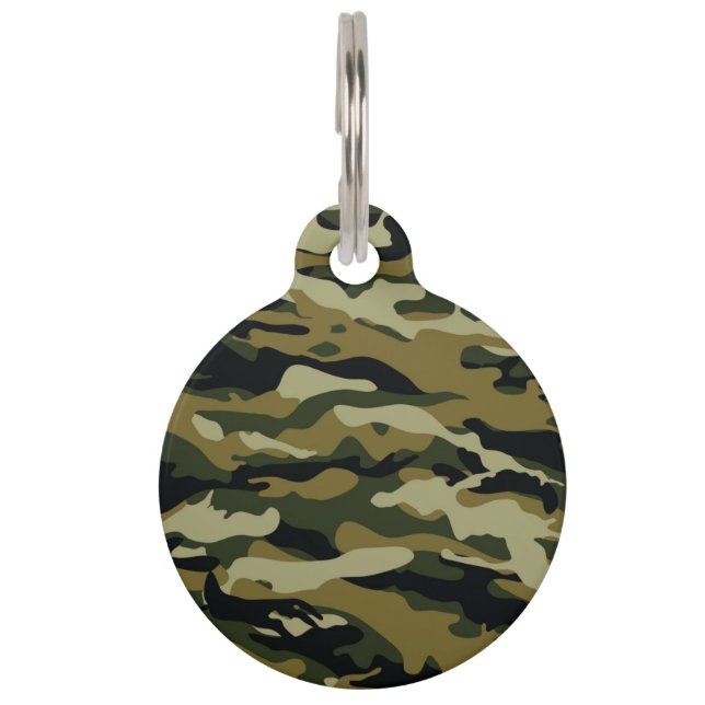 Médaillon Pour Animaux Camo (Devant)