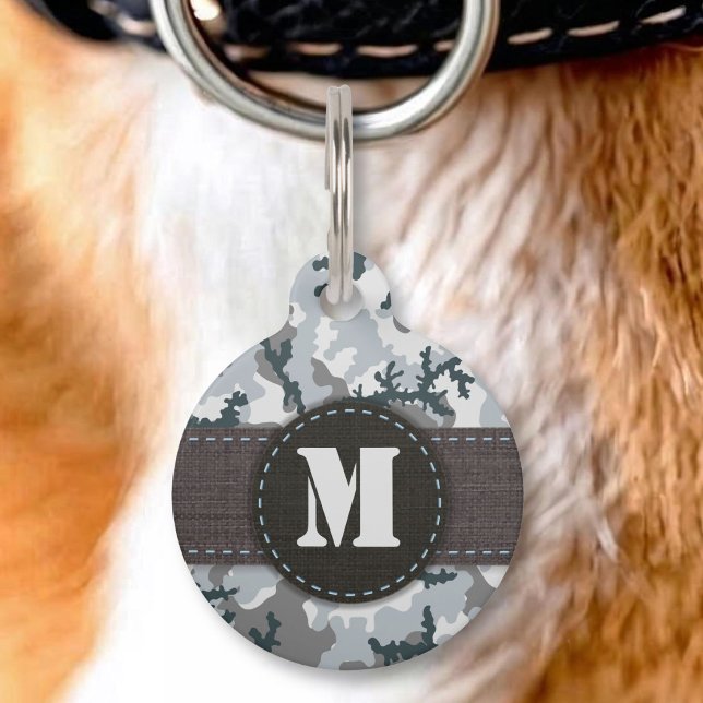 Médaillon Pour Animaux Camouflage urbain (Créateur téléchargé)