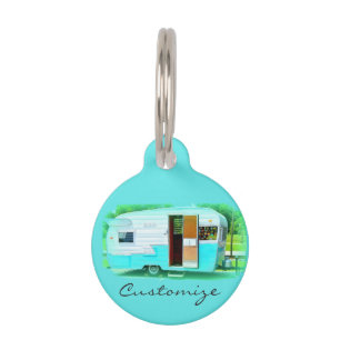 Médaillon Pour Animaux Caravane gypsy Vintage