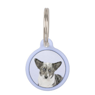 Médaillon Pour Animaux Cardigan Welsh Corgi Peinture - Art Chien original