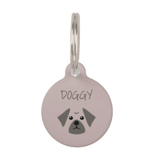 Médaillon Pour Animaux Carlin chien mignon