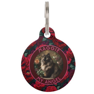 Médaillon Pour Animaux Carnations Cadeau Papa Chat Magnifique