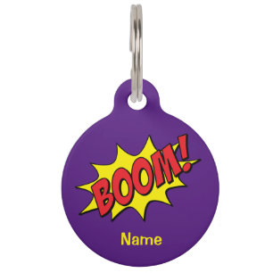 Médaillon Pour Animaux Cartoon Boom Thunder_Cove