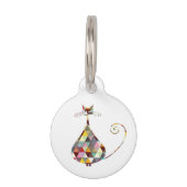 MÉDAILLON POUR ANIMAUX CAT COLORÉ (Devant)