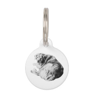 Médaillon Pour Animaux Cercle de repos, yeux confiants