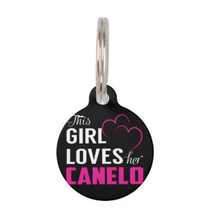 Médaillon Pour Animaux Cette Fille adore son classique CANELO