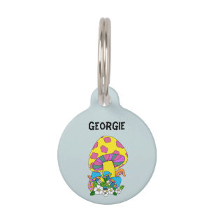Médaillon Pour Animaux Champignon funky