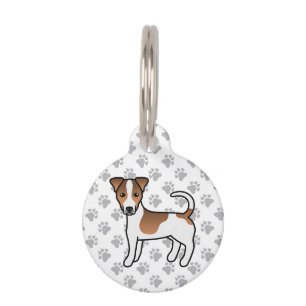 Médaillon Pour Animaux Chapeau blanc et tan lisse Jack Russell Terrier Ch