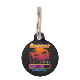 Médaillon Pour Animaux Chargement de vacances Plage de coucher de soleil 